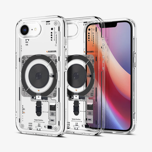 spigen-ultra-hybrid-neo-one-mag-fit-para-iphone-17e-funda-transparente-con-esque image 2