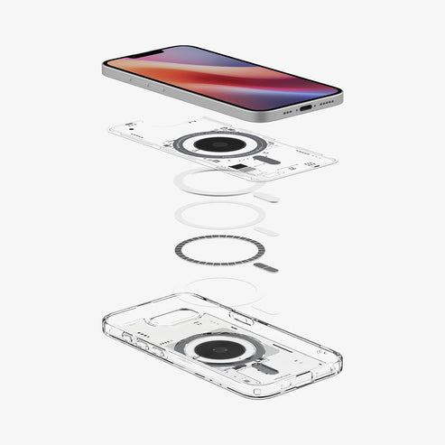 spigen-ultra-hybrid-neo-one-mag-fit-para-iphone-17e-funda-transparente-con-esque image 4