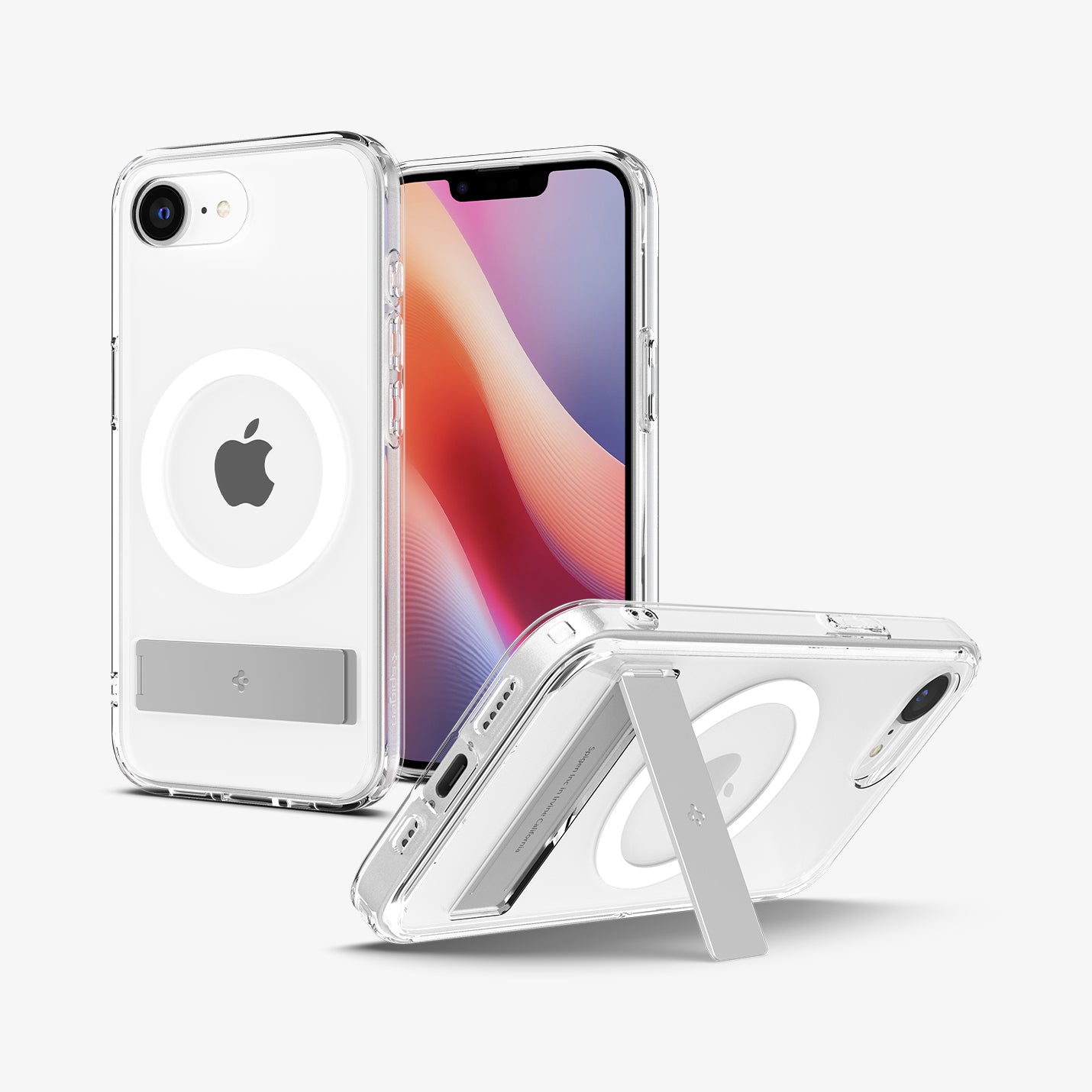 spigen-iphone-17e-series-funda-ultra-hybrid-s-con-tecnolog-a-mag-fit-y-soporte image 3