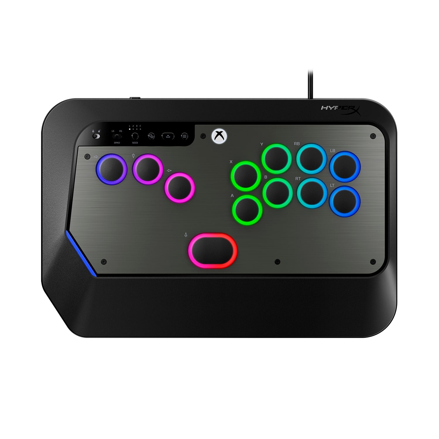 hyperx-clutch-tachi-controlador-arcade-leverless-para-xbox-y-pc-con-sensores-tmr image 2
