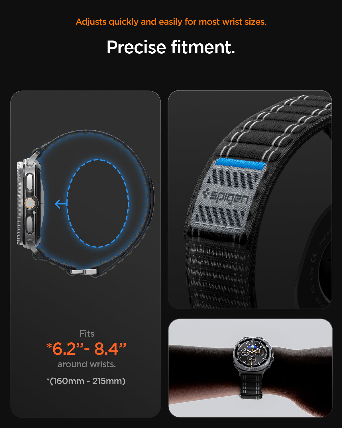 spigen-wbf0-correa-de-tejido-para-galaxy-watch-9-40-44-mm-cierre-de-gancho-y-buc image 8