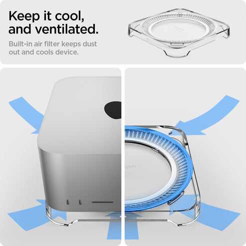 soporte-spigen-ld202-para-mac-studio-con-filtro-de-polvo image 8