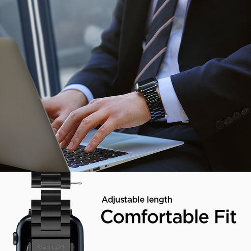 spigen-modern-fit-correa-de-acero-inoxidable-para-apple-watch-tallas-40-41-42-44 image 8