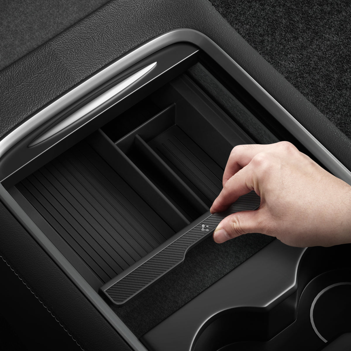 organizador-deslizante-de-consola-superior-spigen-para-tesla-model-3-y image 3
