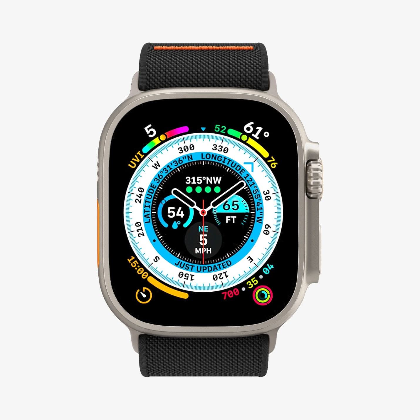 spigen-lite-fit-ultra-correa-para-apple-watch-44-mm-45-mm-49-mm-nailon-transpira image 2