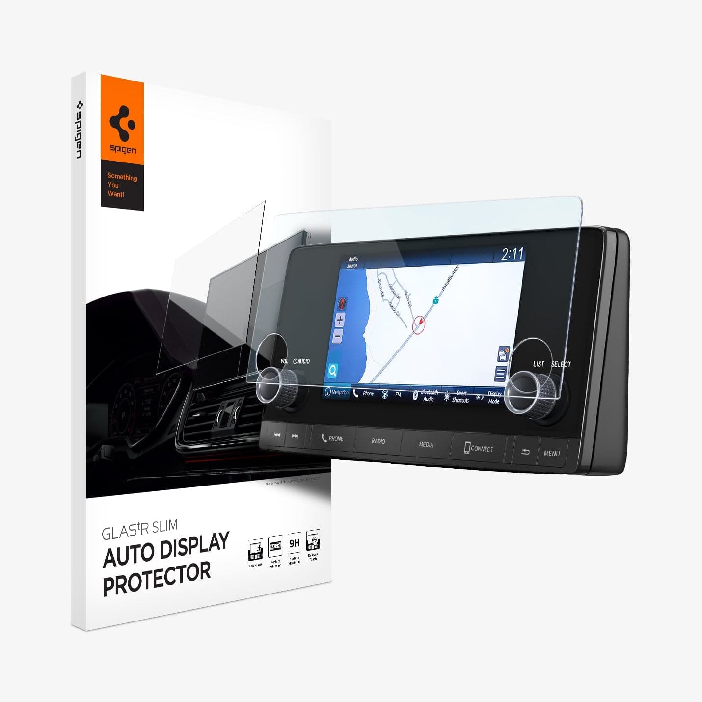 spigen-glas-tr-slim-anti-glare-protector-de-pantalla-para-modelos-honda image 1
