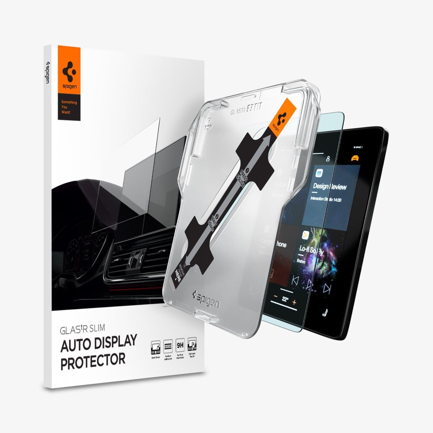 spigen-polestar-2-protector-de-pantalla-glas-tr-ez-fit-anti-glare image 2