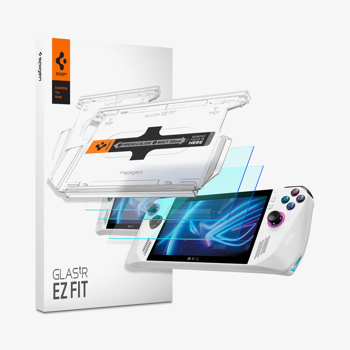 spigen-rog-ally-series-protector-de-pantalla-glas-tr-ez-fit image 1