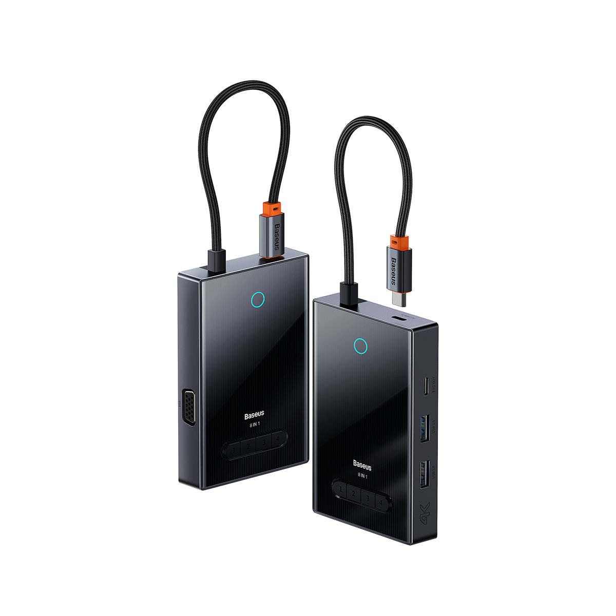 baseus-pioneerjoy-8-en-1-usb-c-hub-con-4k-100w-pd-y-4-pantallas image 7