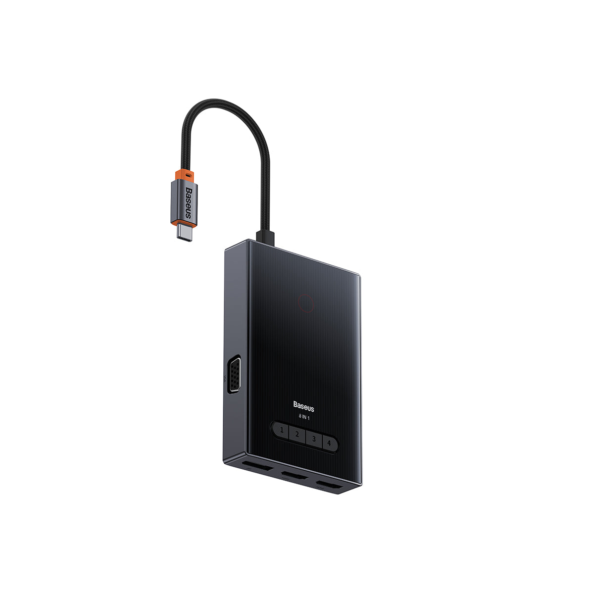 baseus-pioneerjoy-8-en-1-usb-c-hub-con-4k-100w-pd-y-4-pantallas image 1