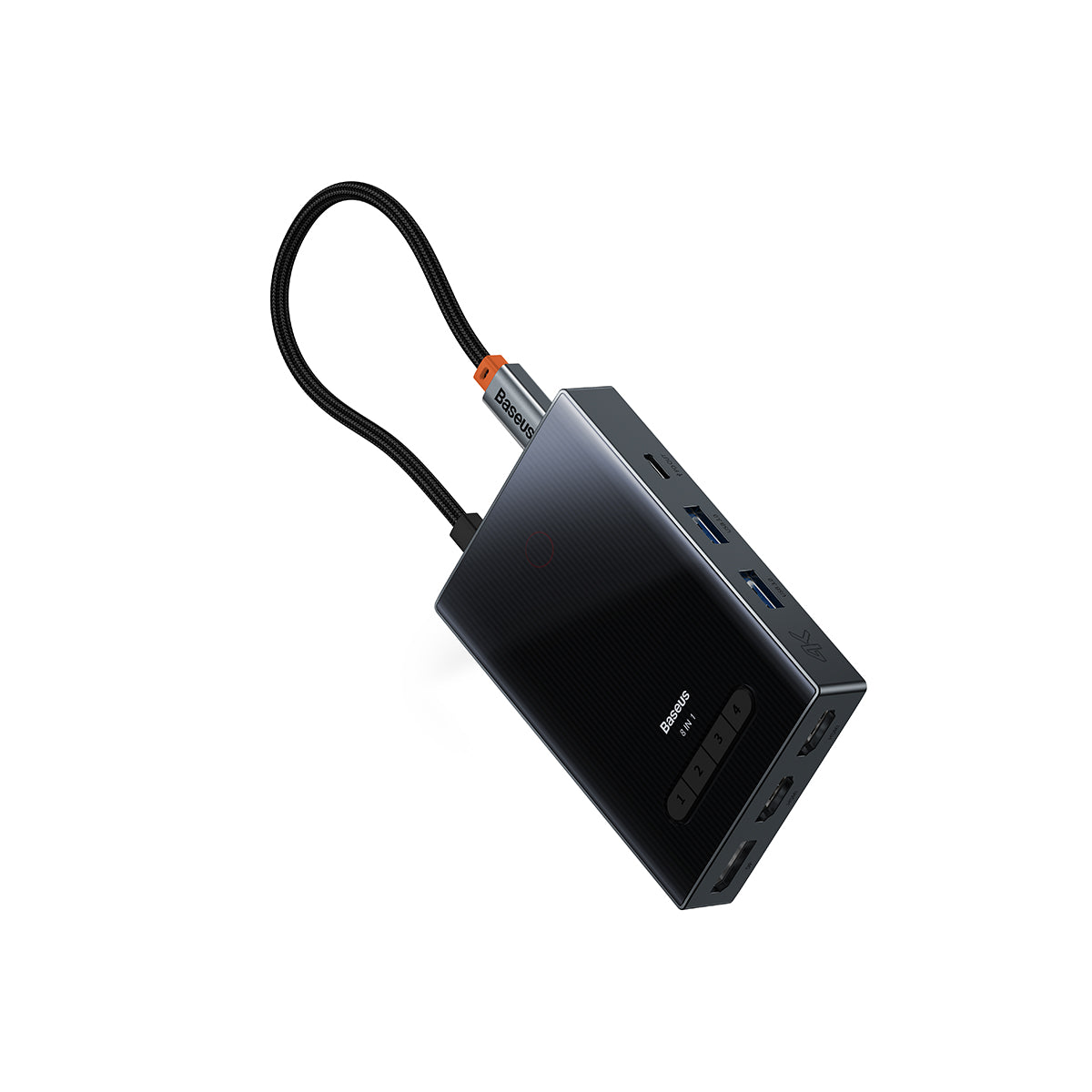 baseus-pioneerjoy-8-en-1-usb-c-hub-con-4k-100w-pd-y-4-pantallas image 2